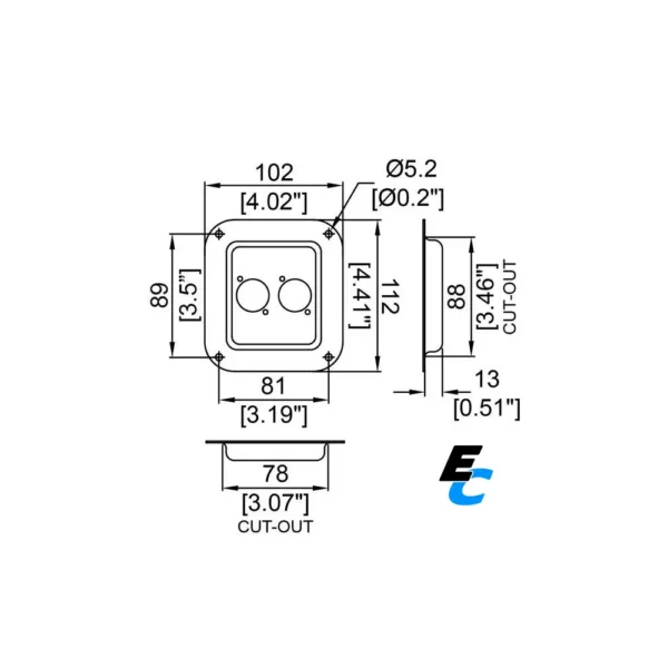 Cuvette métallique en acier D0947z Penn Elcom